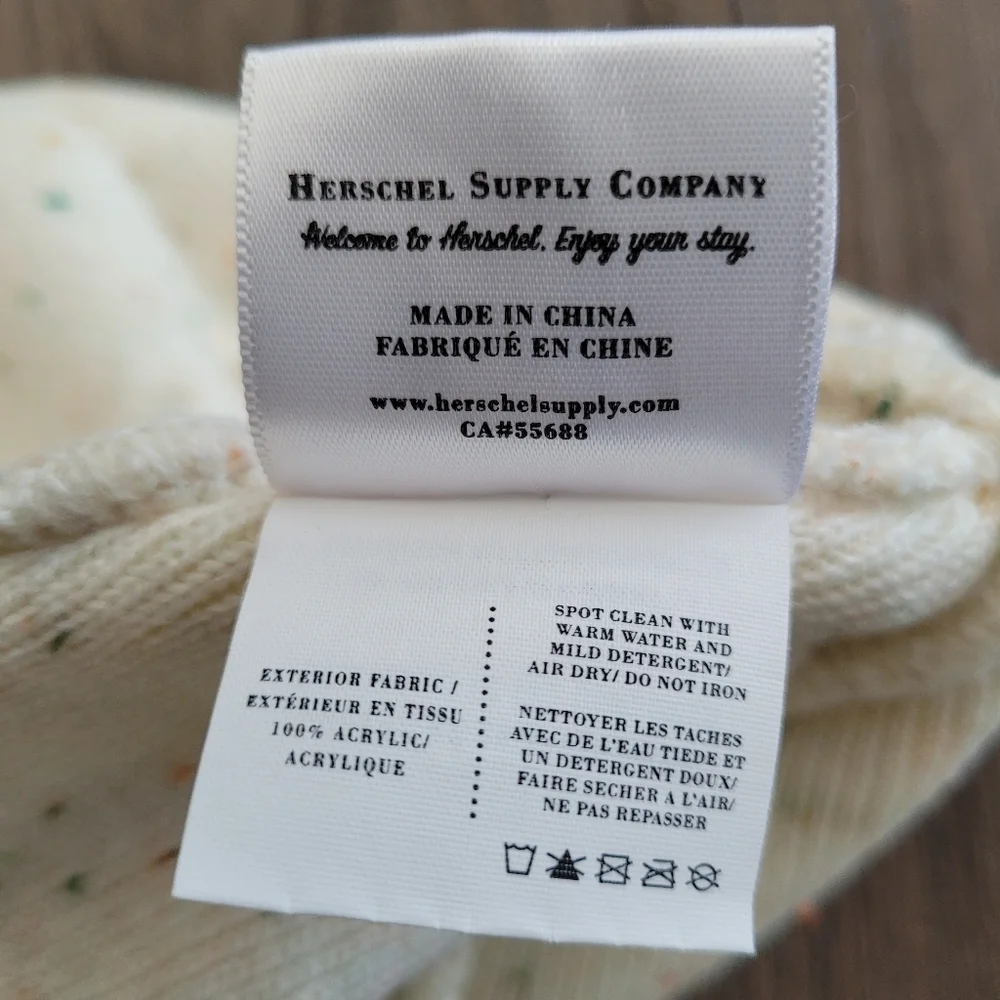 Herschel Supply Company Speckled Cream Beanie - Picture 3 of 4